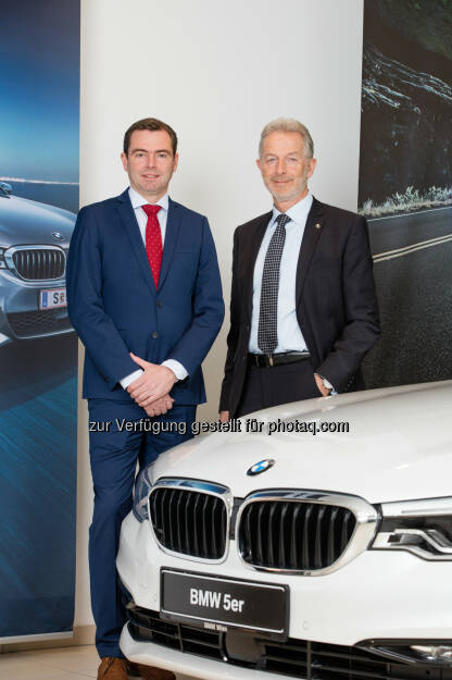Chris Collet, CEO BMW Austria GmbH und Gerhard Wölfel, CEO BMW Motoren GmbH - BMW Group in Österreich: Erfolgreich in und für Österreich: BMW Group erreicht 2016 sowohl bei der Motorenproduktion als auch beim Fahrzeugabsatz neue Bestwerte (Fotocredit: Copyright BMW), © Aussender (15.02.2017) 