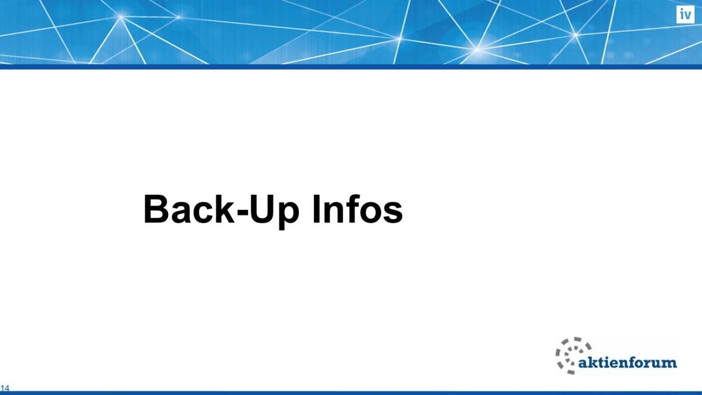 Back-Up Infos