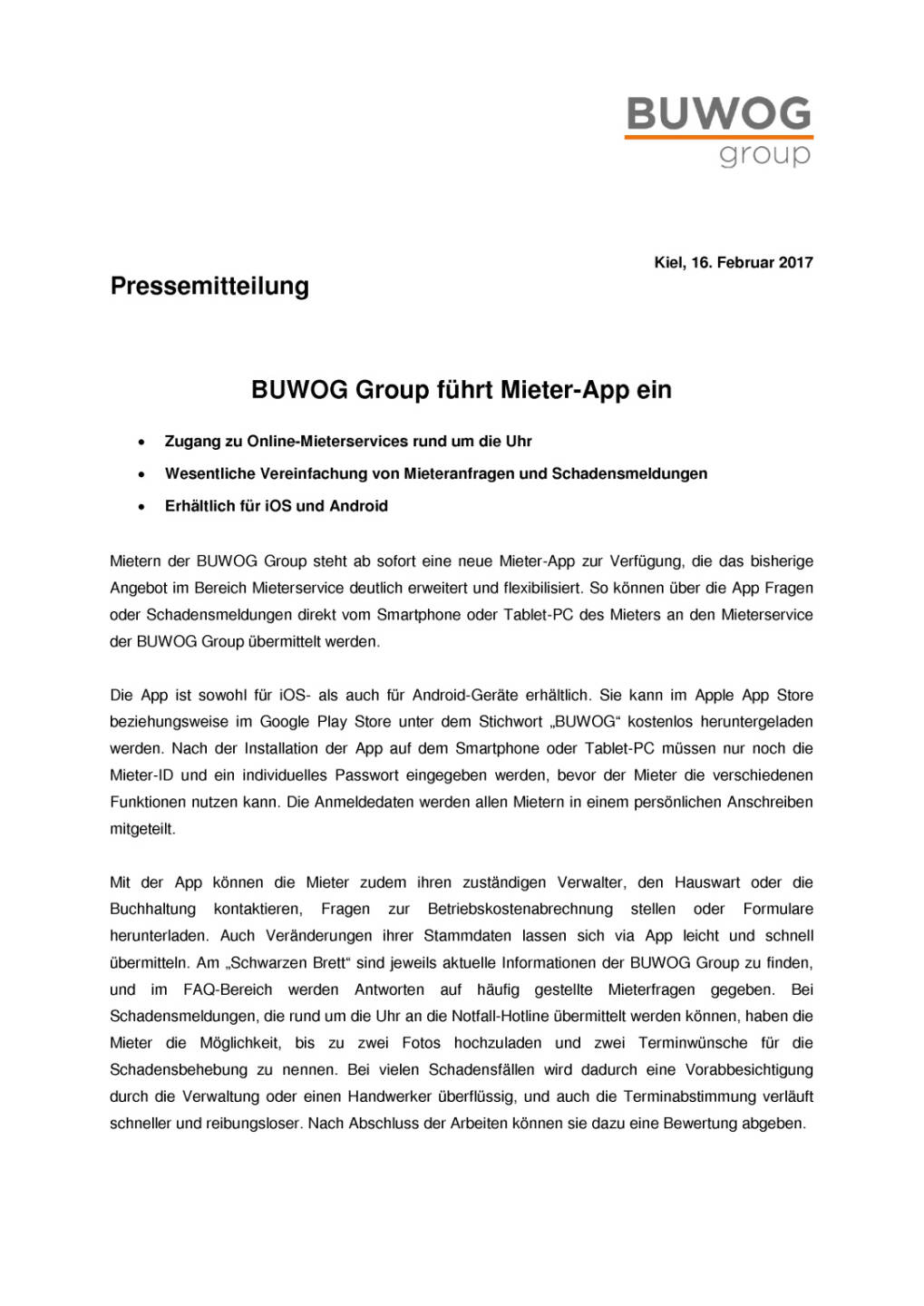 Buwog Group führt Mieter-App ein, Seite 1/2, komplettes Dokument unter http://boerse-social.com/static/uploads/file_2116_buwog_group_fuhrt_mieter-app_ein.pdf