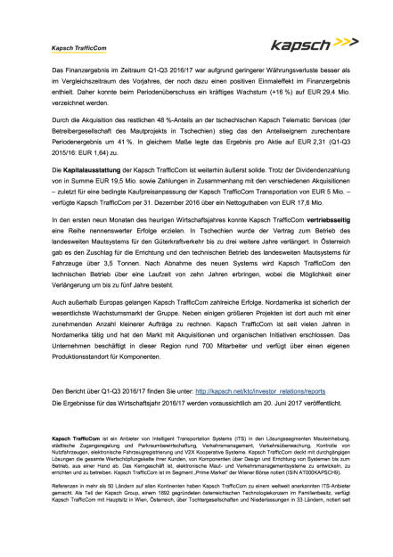 Kapsch: Geschäftsjahr 2016, Seite 2/3, komplettes Dokument unter http://boerse-social.com/static/uploads/file_2123_kapsch_geschaftsjahr_2016.pdf (22.02.2017) 