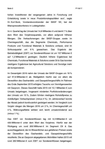 BASF: Umsatz und Ergebnis im 4. Quartal deutlich über Vorjahresquartal, Seite 2/8, komplettes Dokument unter http://boerse-social.com/static/uploads/file_2127_basf_umsatz_und_ergebnis_im_4_quartal_deutlich_uber_vorjahresquartal.pdf (24.02.2017) 