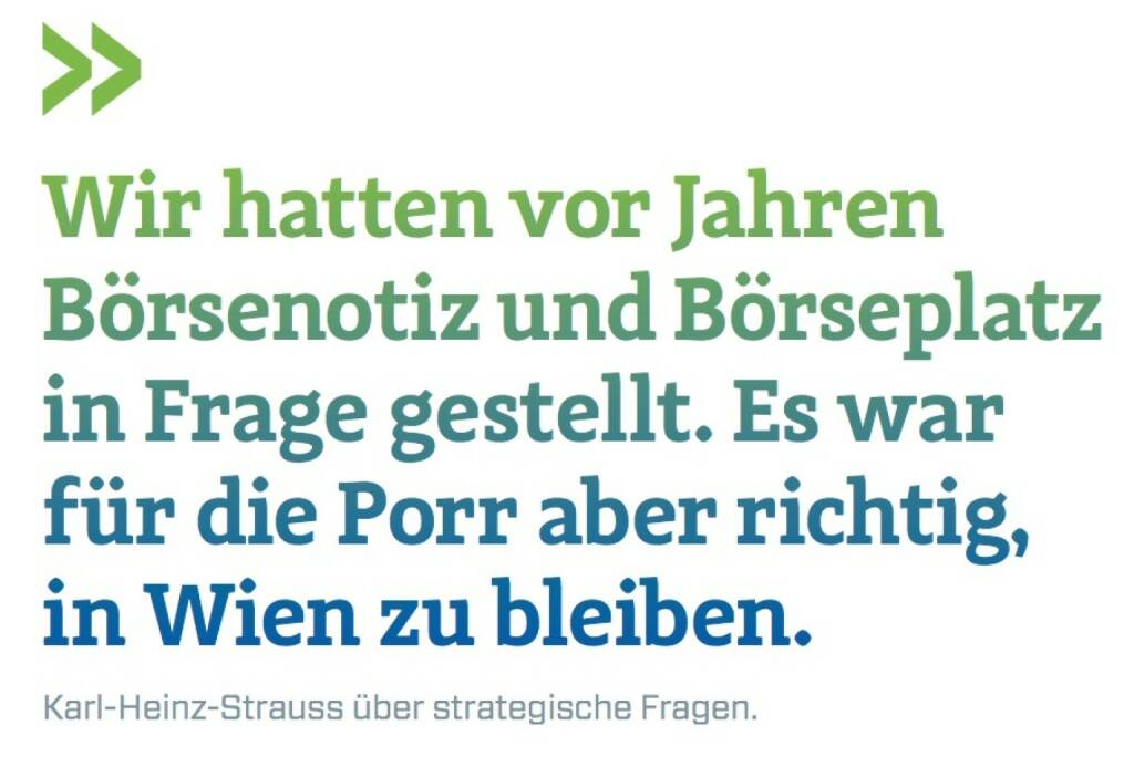 Wir hatten vor Jahren Börsenotiz und Börseplatz in Frage gestellt. Es war für die Porr aber richtig,in Wien zu bleiben.
Karl-Heinz-Strauss über strategische Fragen., © photaq.com/Börse Social Magazine (25.02.2017) 