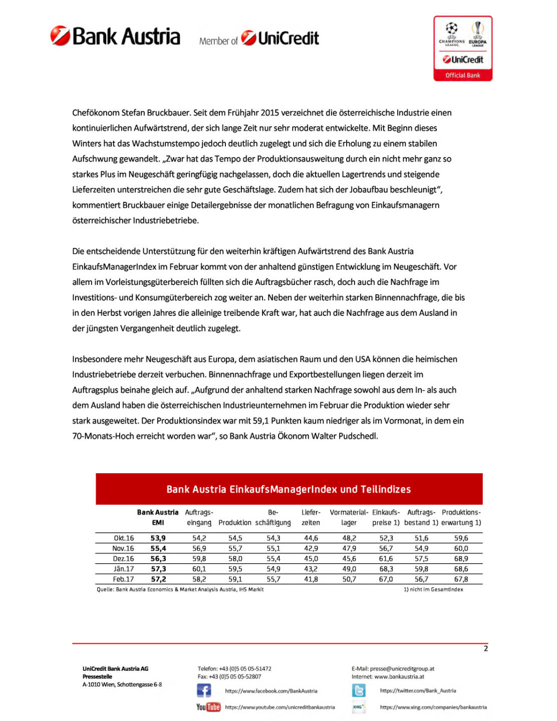 Bank Austria EinkaufsManagerIndex im Februar: Österreichs Industrie weiter gut in Fahrt, Seite 2/4, komplettes Dokument unter http://boerse-social.com/static/uploads/file_2129_bank_austria_einkaufsmanagerindex_im_februar_osterreichs_industrie_weiter_gut_in_fahrt.pdf