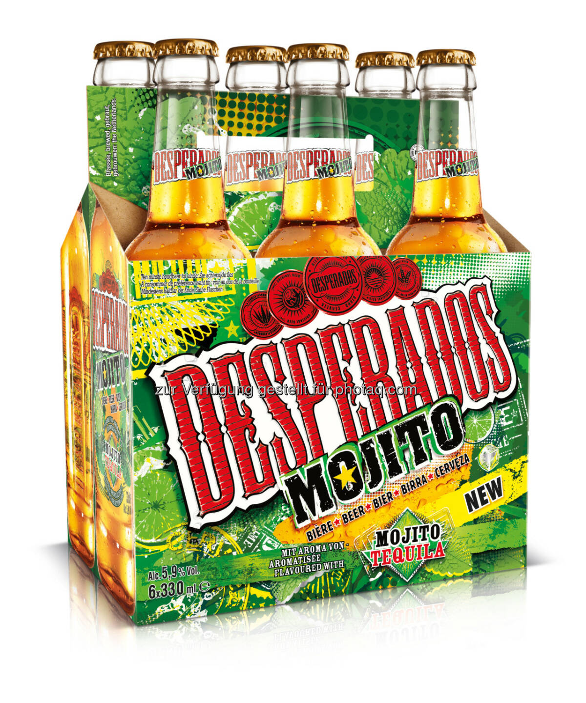 Brau Union Österreich AG: Neue Sorte Tequila flavoured Beer: Mit Desperados Mojito kommt die Karibik nach Österreich (Fotocredit: Brau Union Österreich)