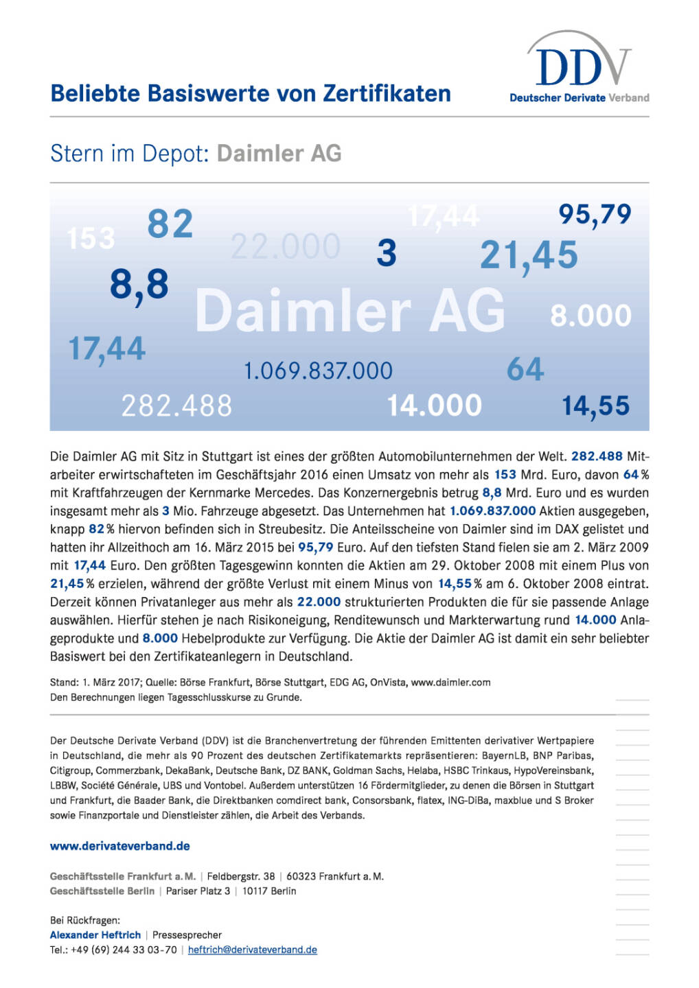 Beliebte Basiswerte von Zertifikaten: Daimler AG, Seite 1/1, komplettes Dokument unter http://boerse-social.com/static/uploads/file_2136_beliebte_basiswerte_von_zertifikaten_daimler_ag.pdf