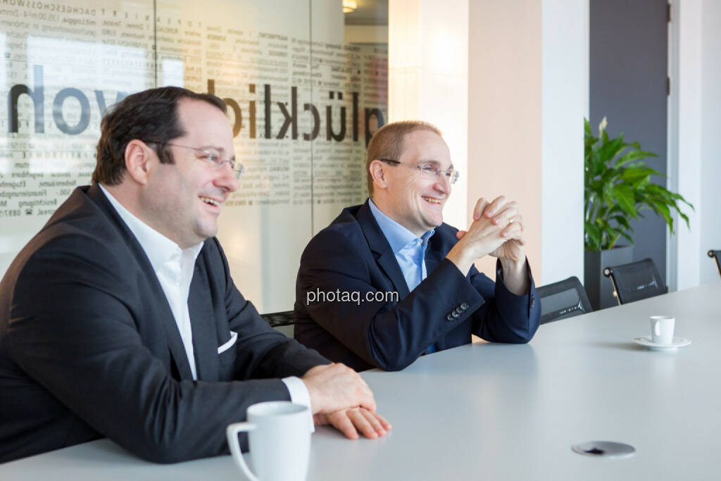 Daniel Riedl (CEO Buwog), Andreas Segal (CFO Buwog), © Martina Draper/photaq (07.03.2017) 