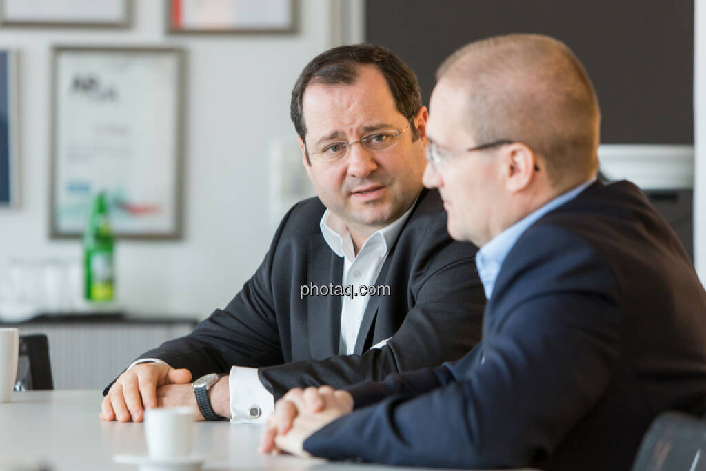 Daniel Riedl (CEO Buwog), Andreas Segal (CFO Buwog), © Martina Draper/photaq (07.03.2017) 