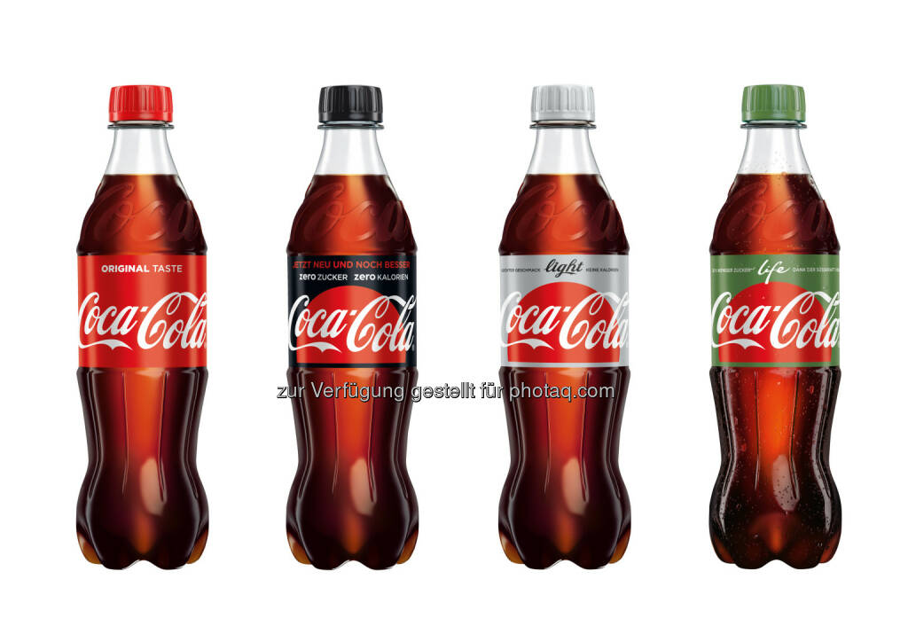 Coca-Cola Varianten (Fotocredit: Coca Cola) (08.03.2017) 
