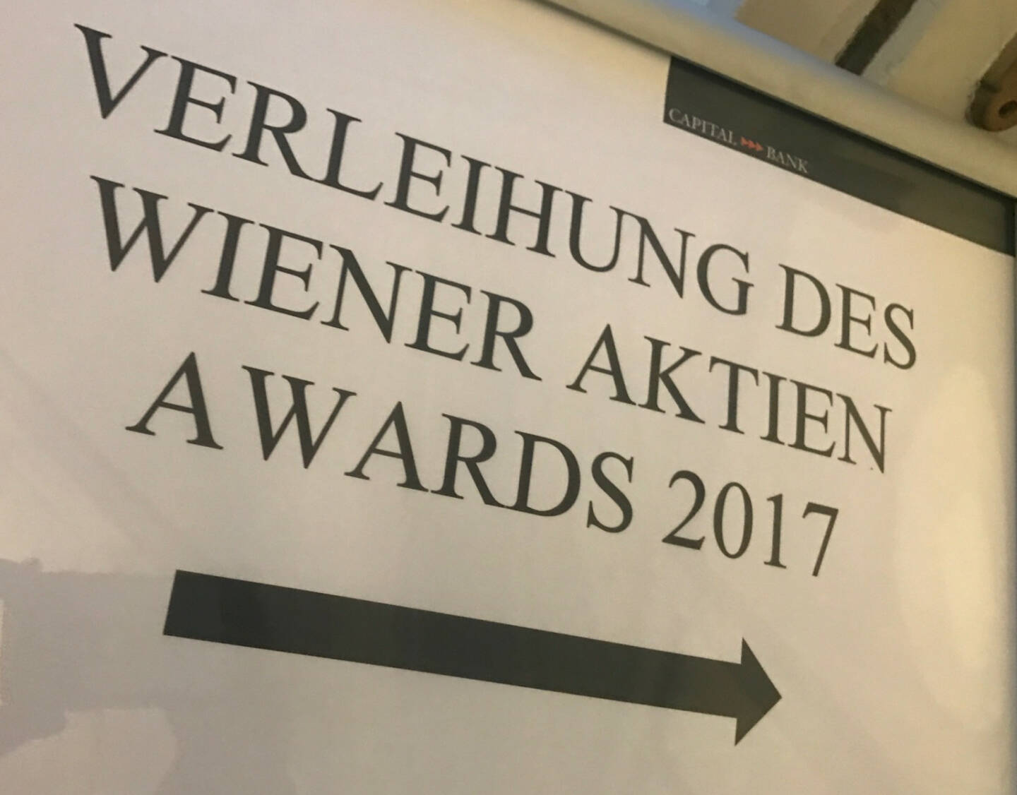 Wiener Aktien Award 2017 in der Capital Bank