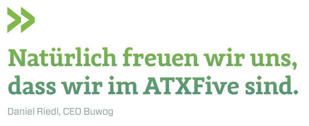 Natürlich freuen wir uns, dass wir im ATXFive sind. Daniel Riedl, CEO Buwog , © photaq.com/Börse Social Magazine (12.03.2017) 