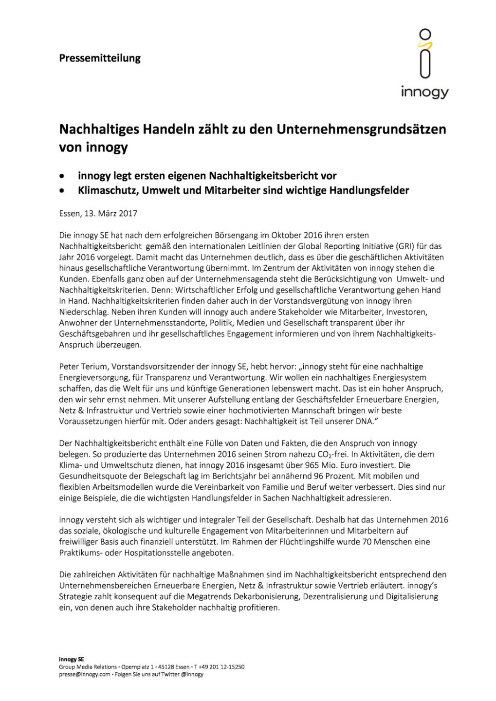 Innogy und Nachhaltiges Handeln, Seite 1/2, komplettes Dokument unter http://boerse-social.com/static/uploads/file_2157_innogy_und_nachhaltiges_handeln.pdf