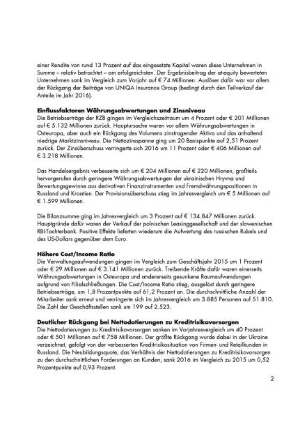 RZB: Konzernergebnis 2016, Seite 2/4, komplettes Dokument unter http://boerse-social.com/static/uploads/file_2162_rzb_konzernergebnis_2016.pdf (15.03.2017) 