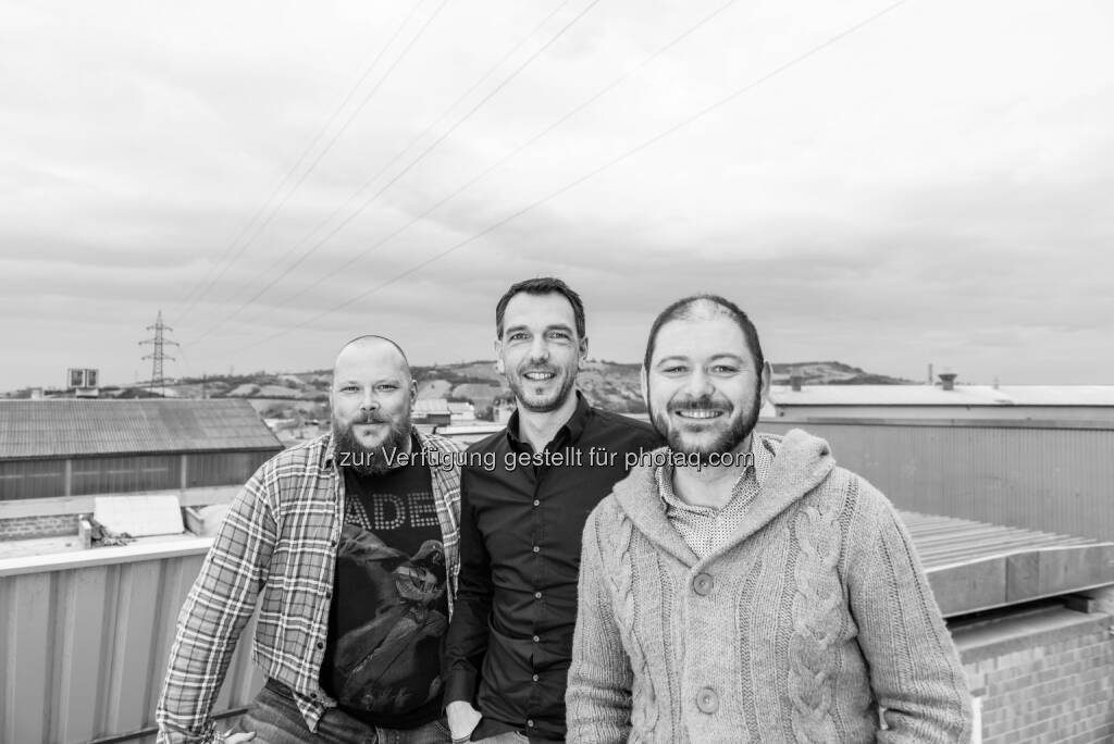 Markus Pauschenwein, Herbert Zerche, Michael Prünner - 9Weine Gründer Teamfoto - masimi OG // neue Kommunikation: 9Weine sahnt Investment von 500.000 Euro bei „2 Minuten 2 Millionen“ ab! (Fotocredit: 9Weine), © Aussendung (22.03.2017) 