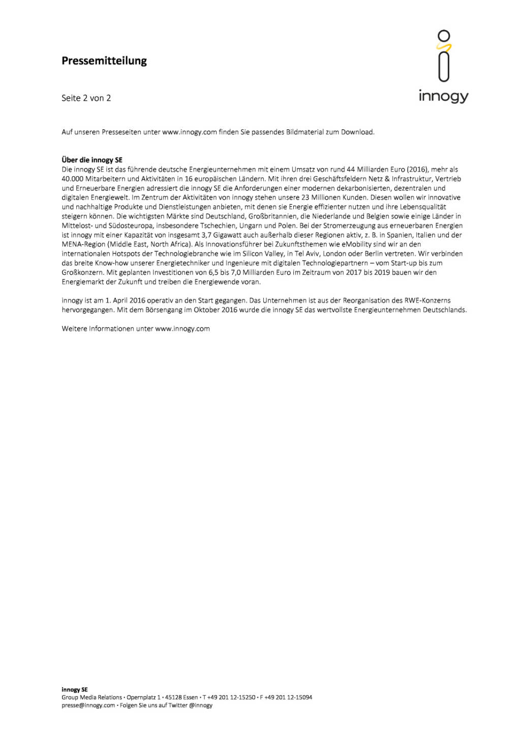 innogy fährt künftig nur noch klimafreundlich, Seite 2/2, komplettes Dokument unter http://boerse-social.com/static/uploads/file_2175_innogy_fahrt_kunftig_nur_noch_klimafreundlich.pdf