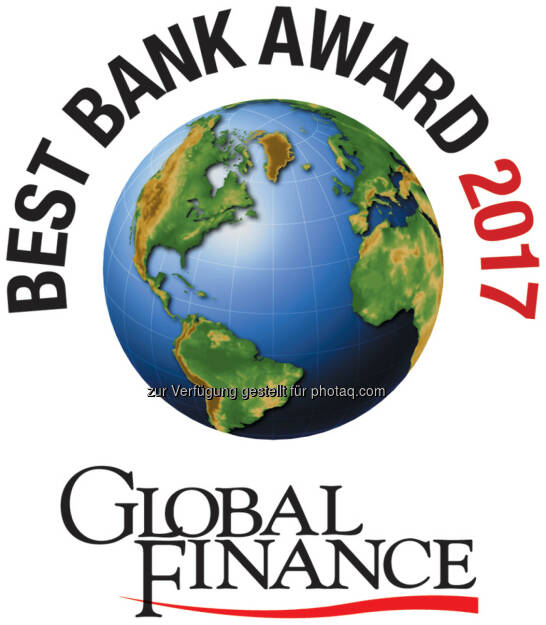 Best Bank Award 2017 - Global Finance, © Aussendung (28.03.2017) 
