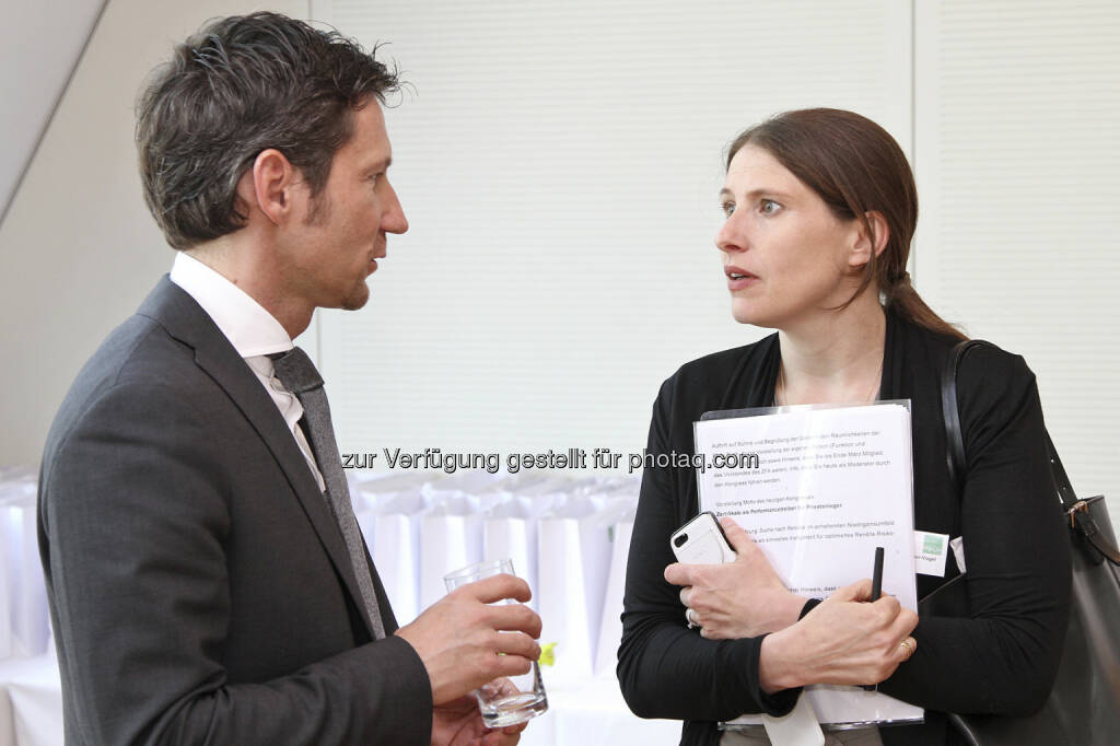 Thomas Schaufler (Erste Group), Alexandra Berger-Vogel (Scholdan), © Norbert Novak für das ZFA (14.05.2013) 