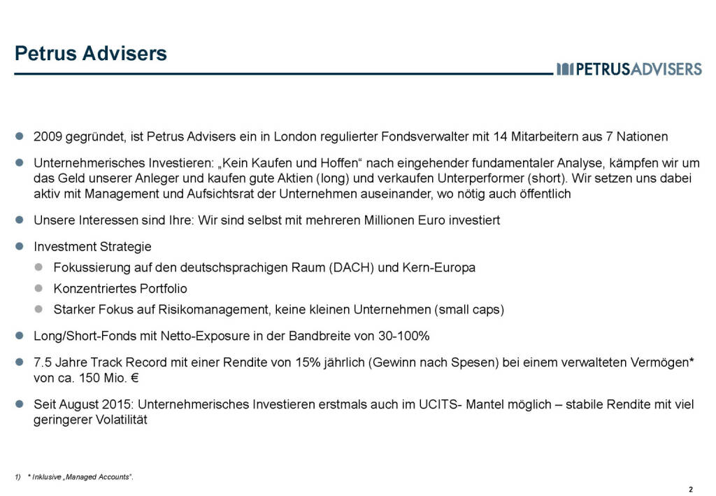 Petrus Advisers - Überblick (30.03.2017) 