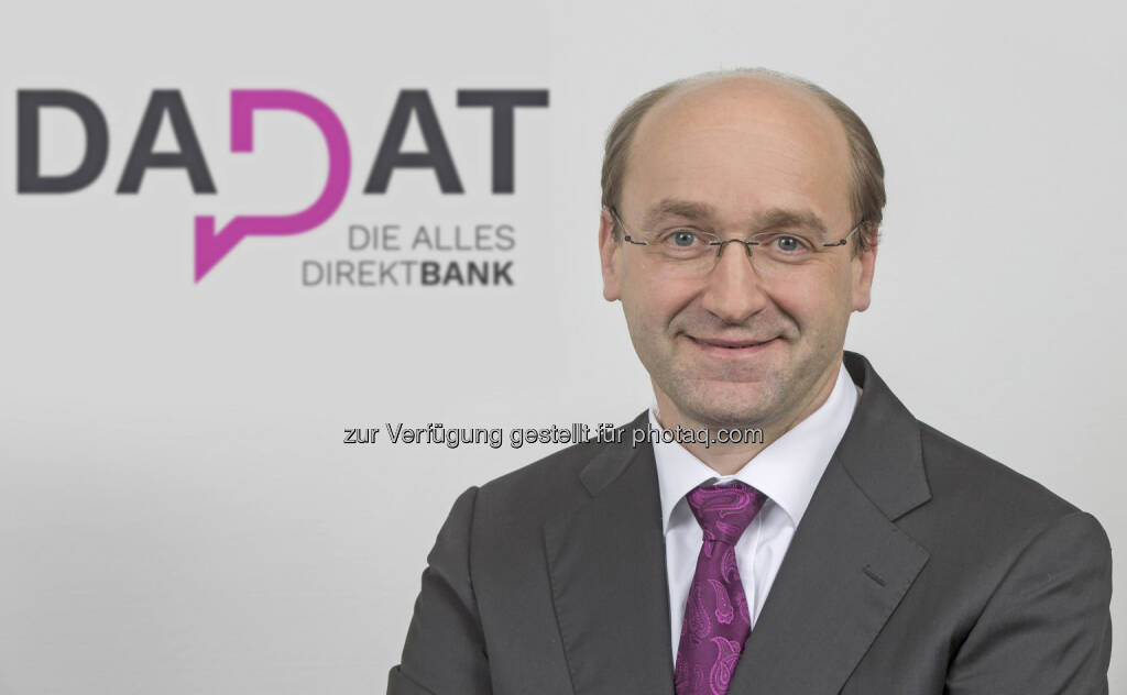 Der erfahrene Finanzmanager Ernst Huber steht hinter dem Start der neuen DADAT Bank in Österreich (Bildquelle: DADAT Bank, Andreas Kolarik), © Aussender (31.03.2017) 