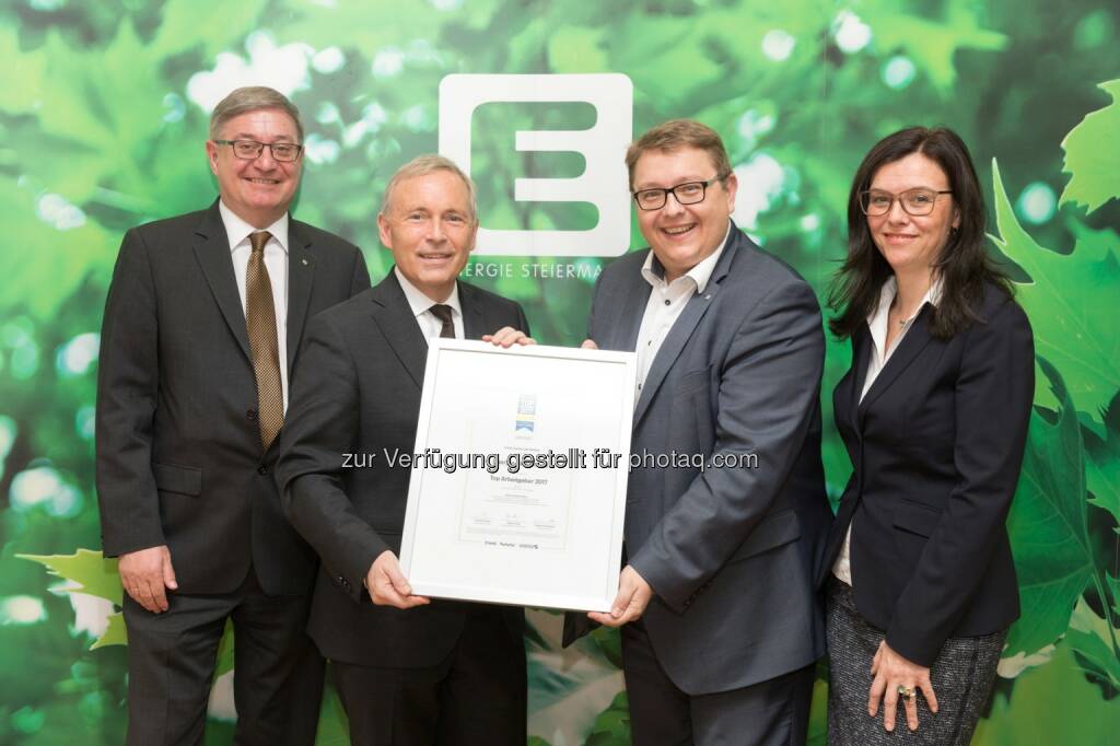 Energie Steiermark AG: Ergebnis von über 70.000 Bewertungen: Energie Steiermark ist „Top-Arbeitgeber 2017“ (Fotograf: Harry Schiffer / Fotocredit: Energie Steiermark), © Aussender (04.04.2017) 