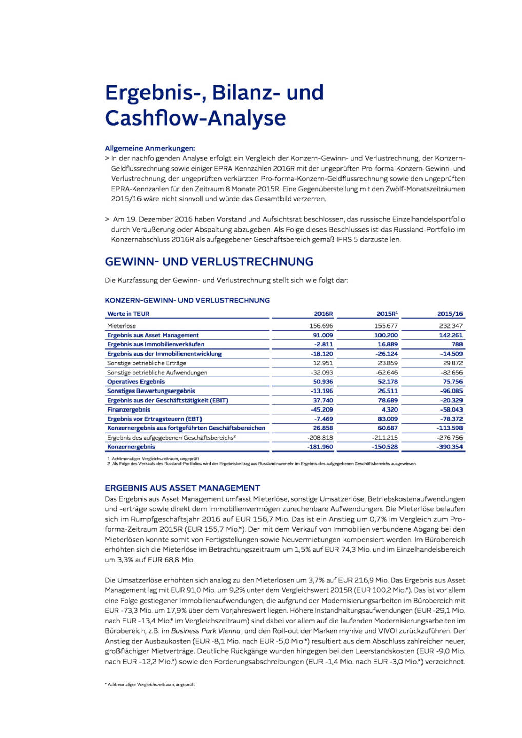 Immofinanz: Ergebnis-, Bilanz- und Cashflow-Analyse, Seite 1/6, komplettes Dokument unter http://boerse-social.com/static/uploads/file_2199_immofinanz_ergebnis-_bilanz-_und_cashflow-analyse.pdf