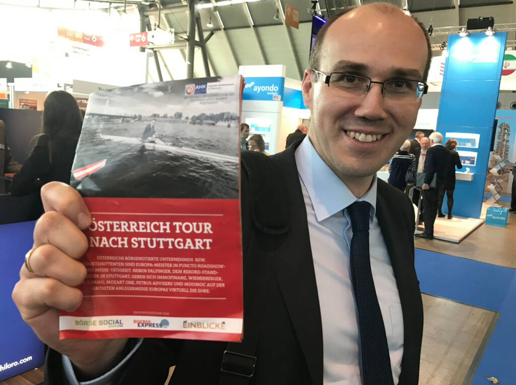 Bernard Dörflinger mit dem Mini-  http://www.boerse-social.com/magazine , beigelegt bei http://markteinblicke.de #invest2017 (09.04.2017) 