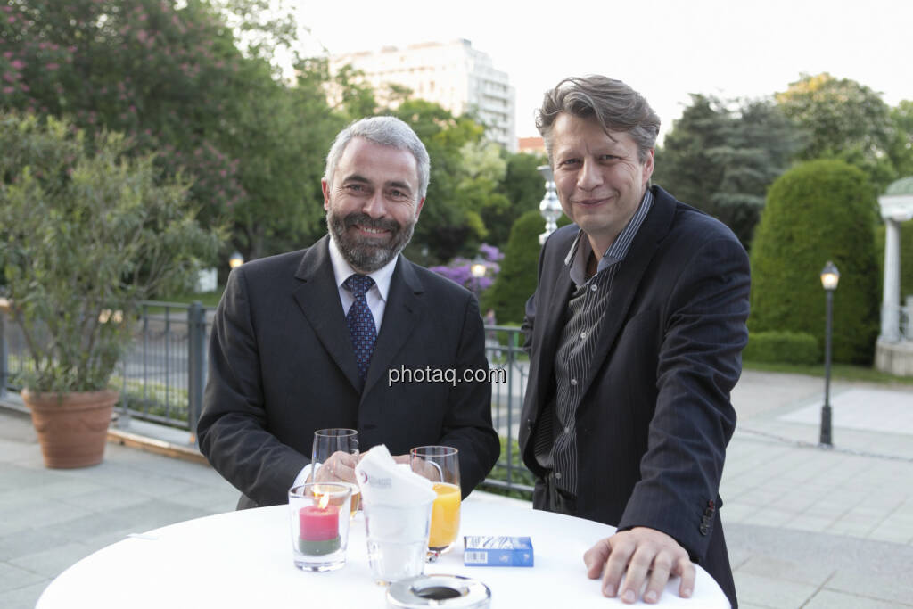 Thomas Irmler, Robert Gillinger (Börse Express), © finanzmarktfoto/Martina Draper (15.05.2013) 