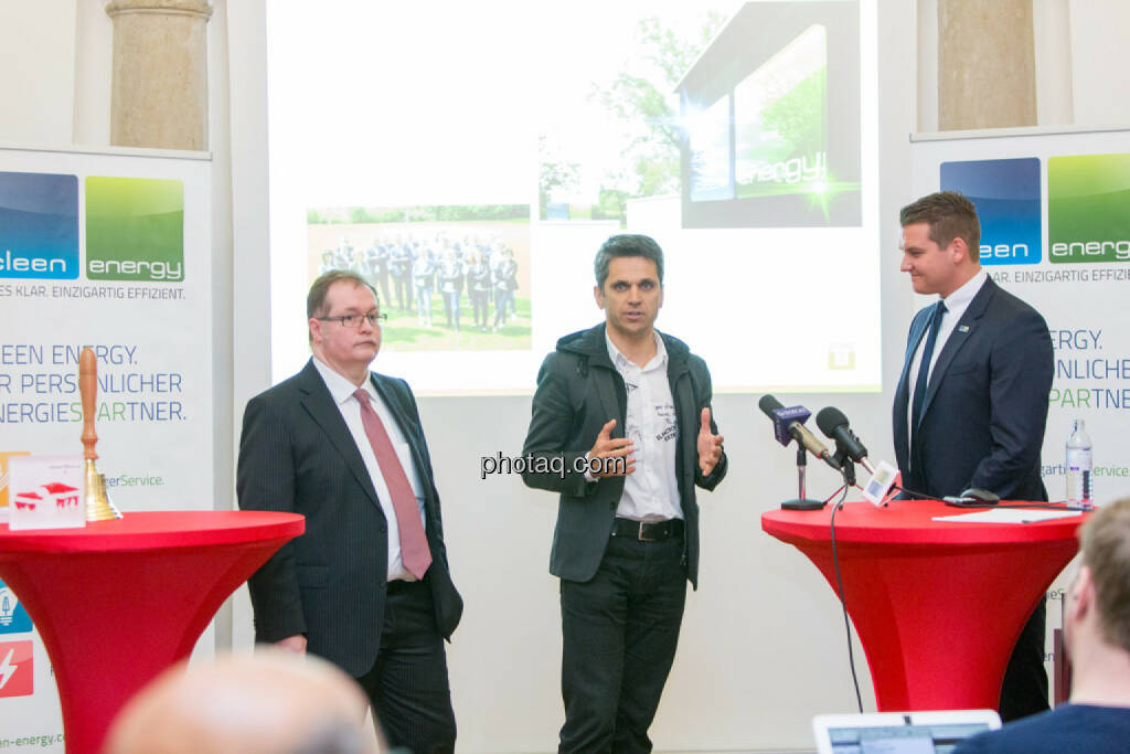 Gregor Rosinger (Rosinger Group, Investor), Michael Altrichter (Investor), Lukas Scherzenlehner (Cleen Energy), © Martina Draper/photaq (20.04.2017) 