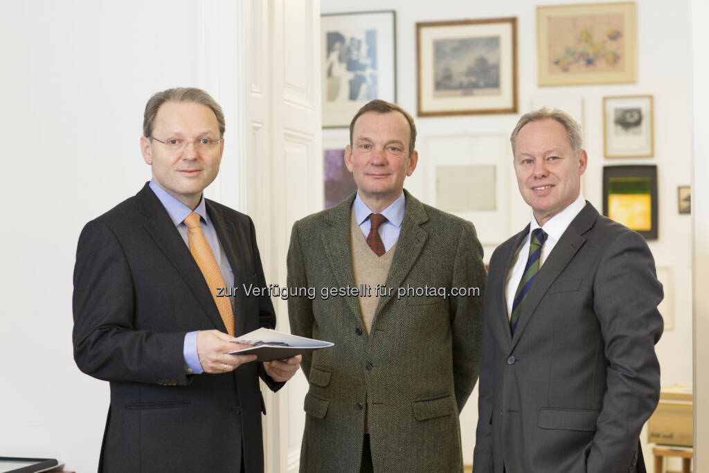 Dr. Karl Derfler, Franz Helbich, DI Herbert Logar - ADEQAT Investment Services GmbH: ADEQAT launcht erstes Onlineportal für Immobilieninvestoren (Fotograf: Petra Rainer / Fotocredit:ADEQAT), © Aussender (26.04.2017) 