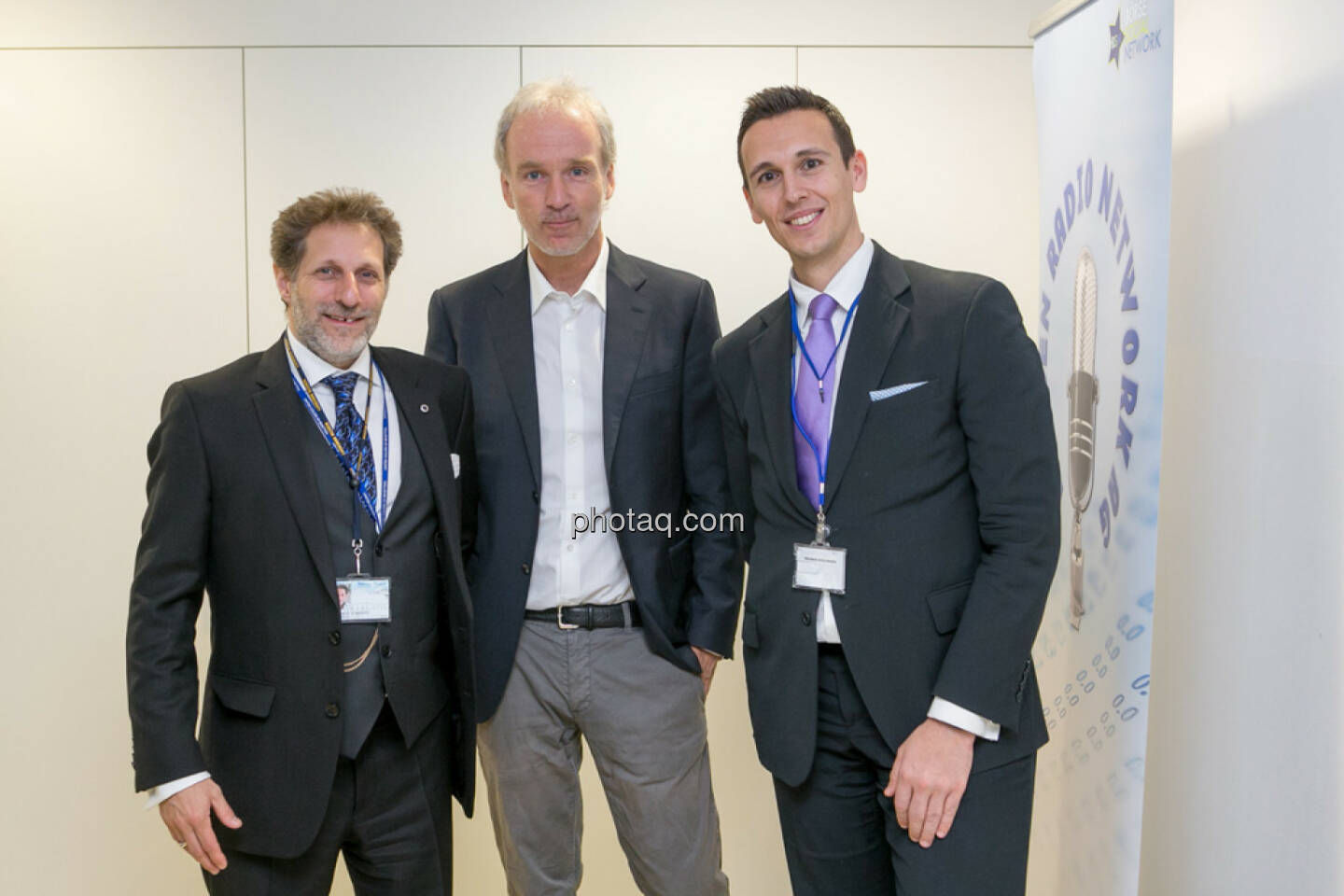 Samuel Schubert (Associate Director Webster University), Christian Drastil (BSN), Nikolaos Antonakakis (Webster University)