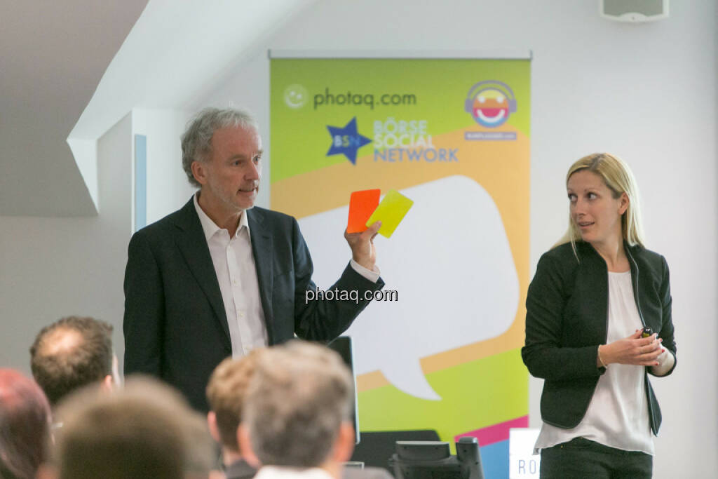 Christian Drastil (BSN), Lisa Wagerer (S Immo, aktientrophy.at), © Martina Draper/photaq (27.04.2017) 