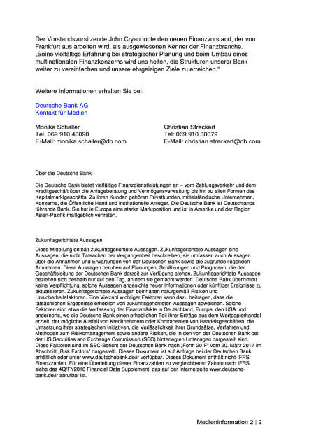 James von Moltke wird Finanzvorstand der Deutschen Bank, Seite 2/2, komplettes Dokument unter http://boerse-social.com/static/uploads/file_2228_james_von_moltke_wird_finanzvorstand_der_deutschen_bank.pdf (28.04.2017) 
