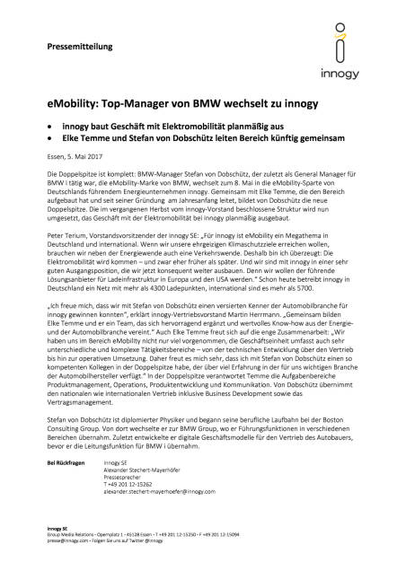 Top-Manager von BMW wechselt zu innogy, Seite 1/2, komplettes Dokument unter http://boerse-social.com/static/uploads/file_2240_top-manager_von_bmw_wechselt_zu_innogy.pdf (05.05.2017) 