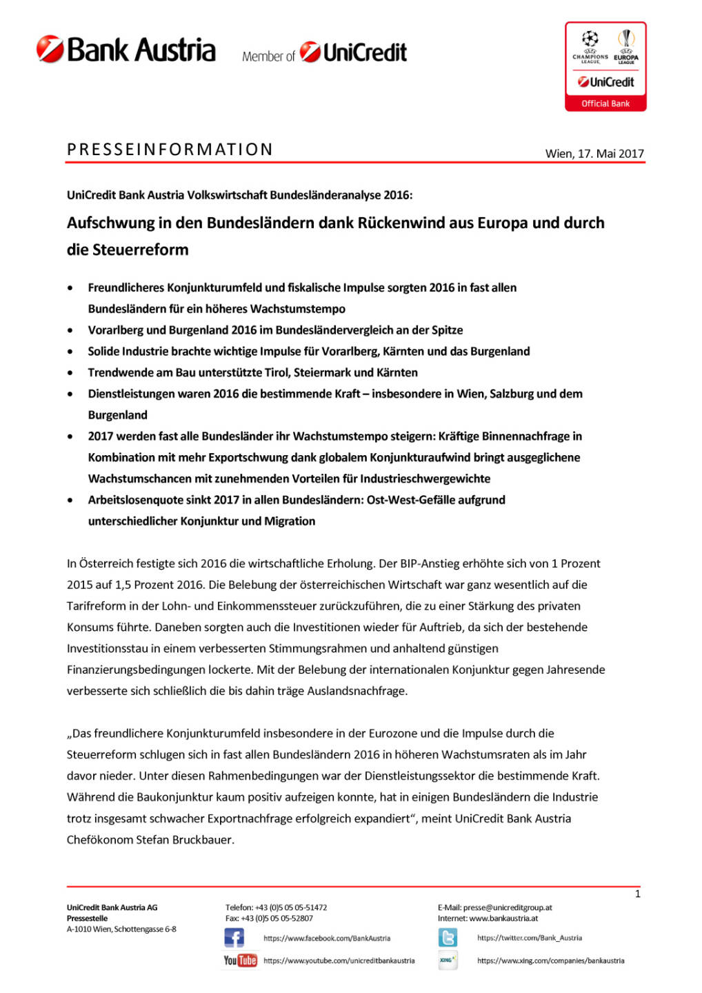 Aufschwung in den Bundesländern dank Rückenwind aus Europa und durch die Steuerreform , Seite 1/6, komplettes Dokument unter http://boerse-social.com/static/uploads/file_2255_aufschwung_in_den_bundeslandern_dank_ruckenwind_aus_europa_und_durch_die_steuerreform.pdf
