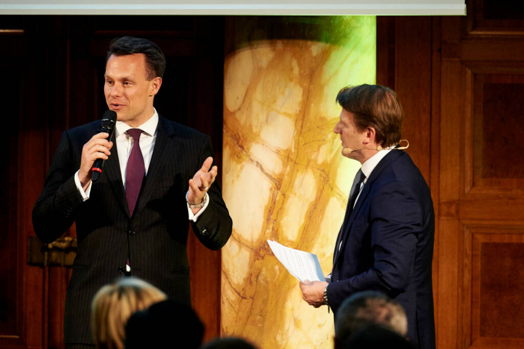 Vorstand Christoph Boschan (Wiener Börse), Lars Brandau (Deutscher Derivate Verband) - Zertifikate Award Austria 2017 (Fotocredit: Zertifikate Forum Austria), © Zertifikate Forum Austria (19.05.2017) 