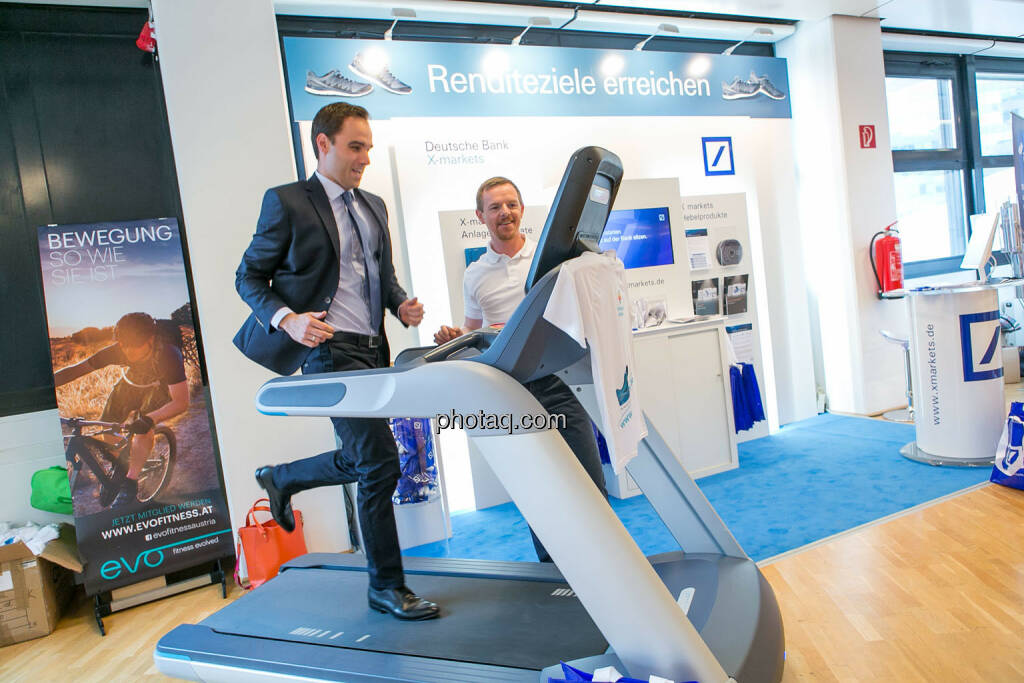 Philipp Arnold (RCB), Christian-Hendrik Knappe, Laufband https://evofitness.at , Deutsche Bank X-markets, Börsentag Wien, 20.5.2017, © Martina Draper photaq.com (am Ende der Diashow zusätzlich diverse Handy-Pics) (21.05.2017) 