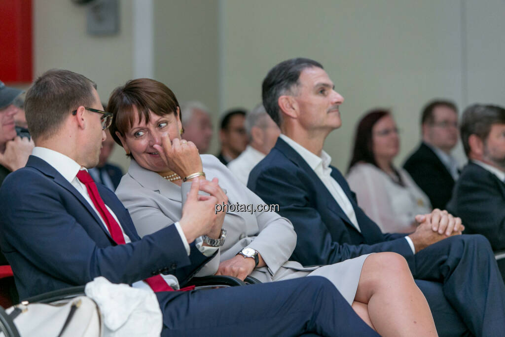 Klaus Ofner (Wienerberger), Herta Stockbauer (BKS), Peter Haidenek (Polytec), © Martina Draper/photaq (29.05.2017) 
