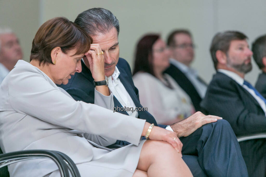 Herta Stockbauer (BKS), Peter Haidenek (Polytec), © Martina Draper/photaq (29.05.2017) 