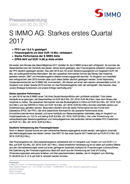 S Immo: Q1 2017, Seite 1/3, komplettes Dokument unter http://boerse-social.com/static/uploads/file_2268_s_immo_q1_2017.pdf (30.05.2017) 