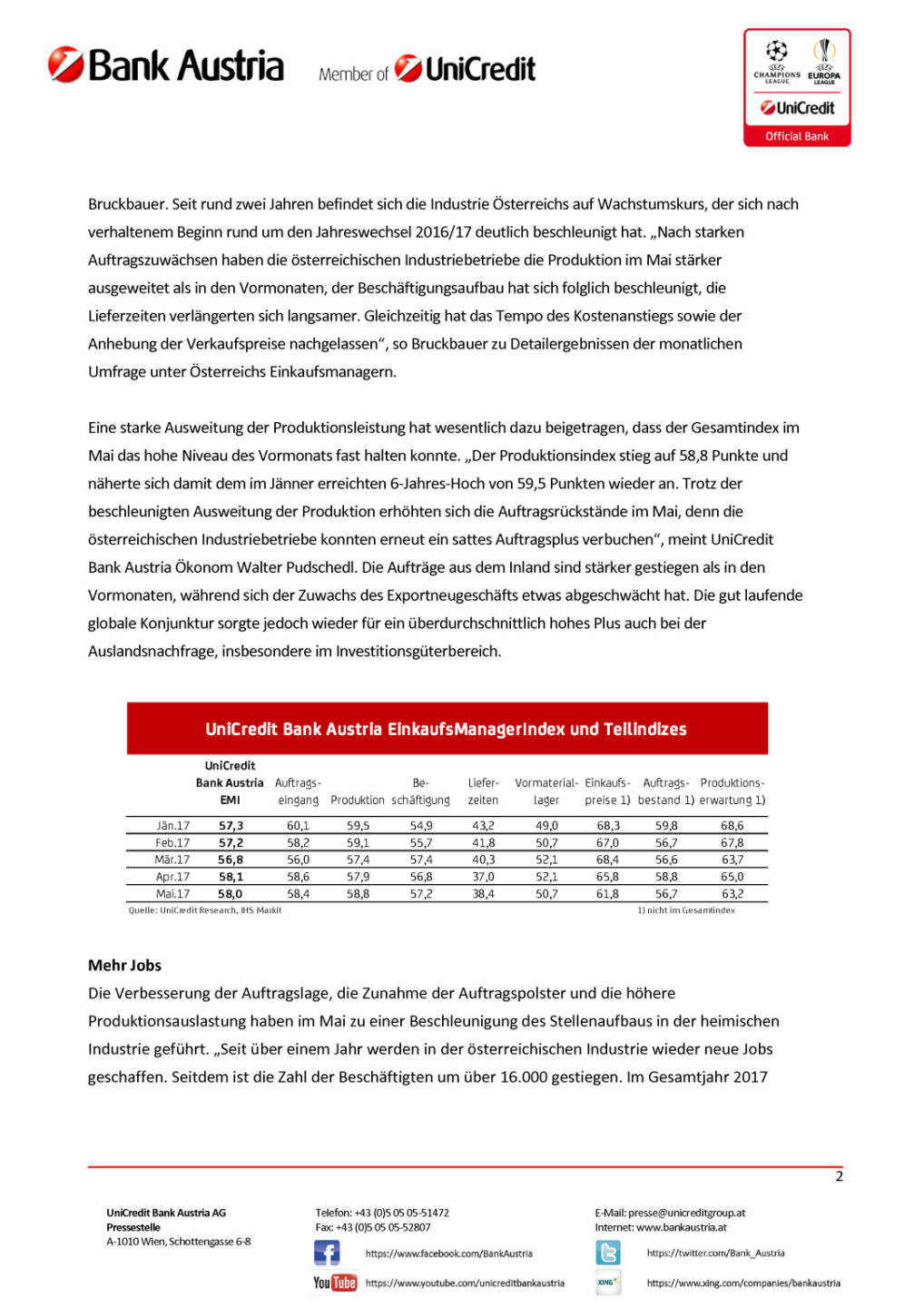 Kräftiges Industriewachstum in Österreich hält an, Seite 2/4, komplettes Dokument unter http://boerse-social.com/static/uploads/file_2269_kraftiges_industriewachstum_in_osterreich_halt_an.pdf