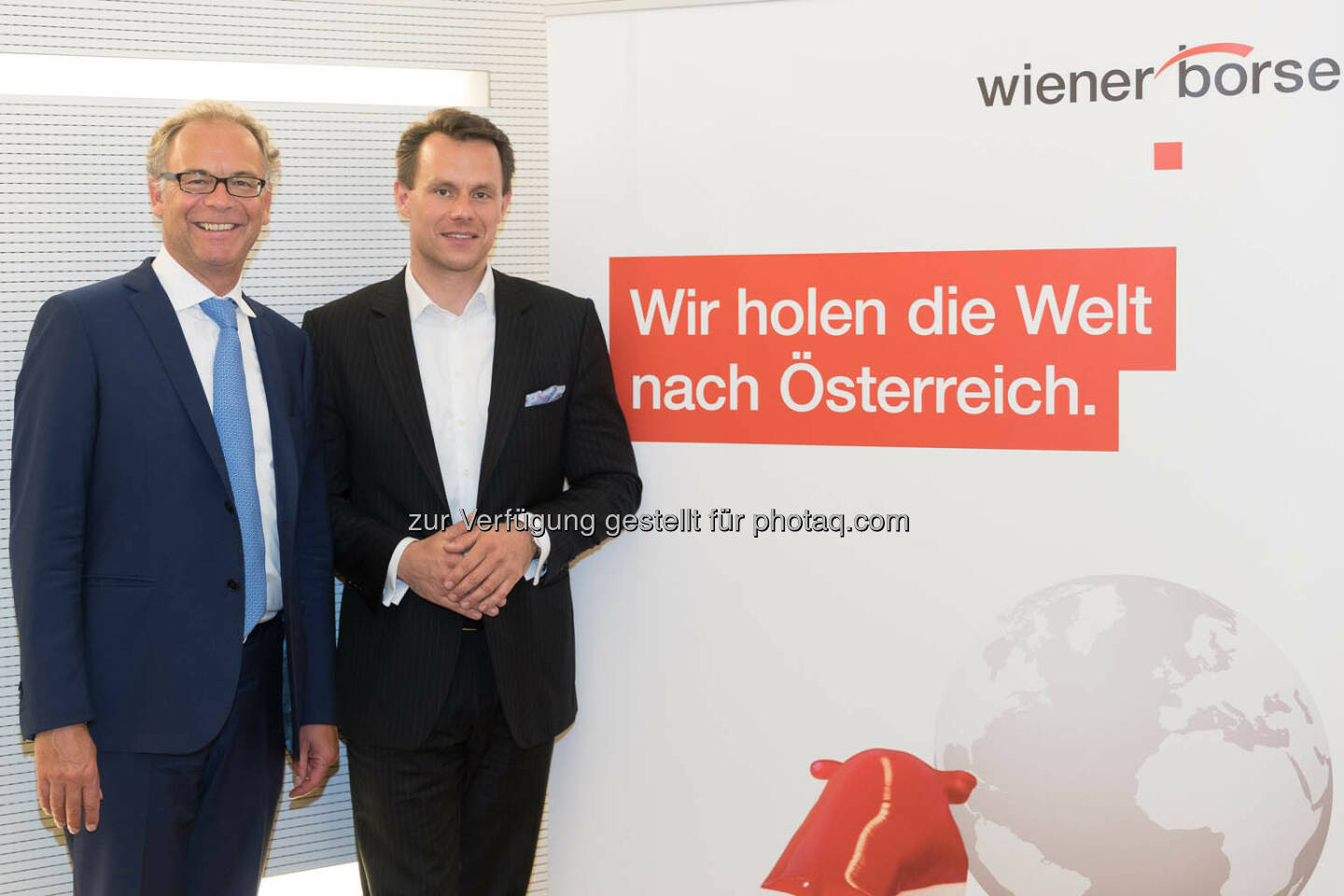 Wienerberger-CEO Heimo Scheuch, Wiener Börse-CEO Christoph Boschan (Fotocredit: APA-Fotoservice)