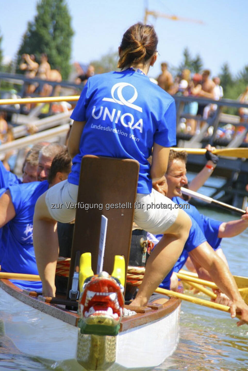 Uniqa beim Drachenboot Cup http://www.drachenboot.at/