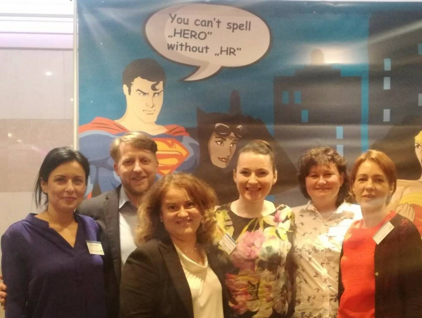 VIG - You can´t spell ‘hero’ without HR! Six Human Resources manager of VIG enjoyed the HR conference ‘Designing and Building People-centric Organizations’ in Budapest. It is always inspiring for our work to get new ideas, brilliant insights into state-of-the-art HR solutions and a stronger network to HR colleagues from CEE.