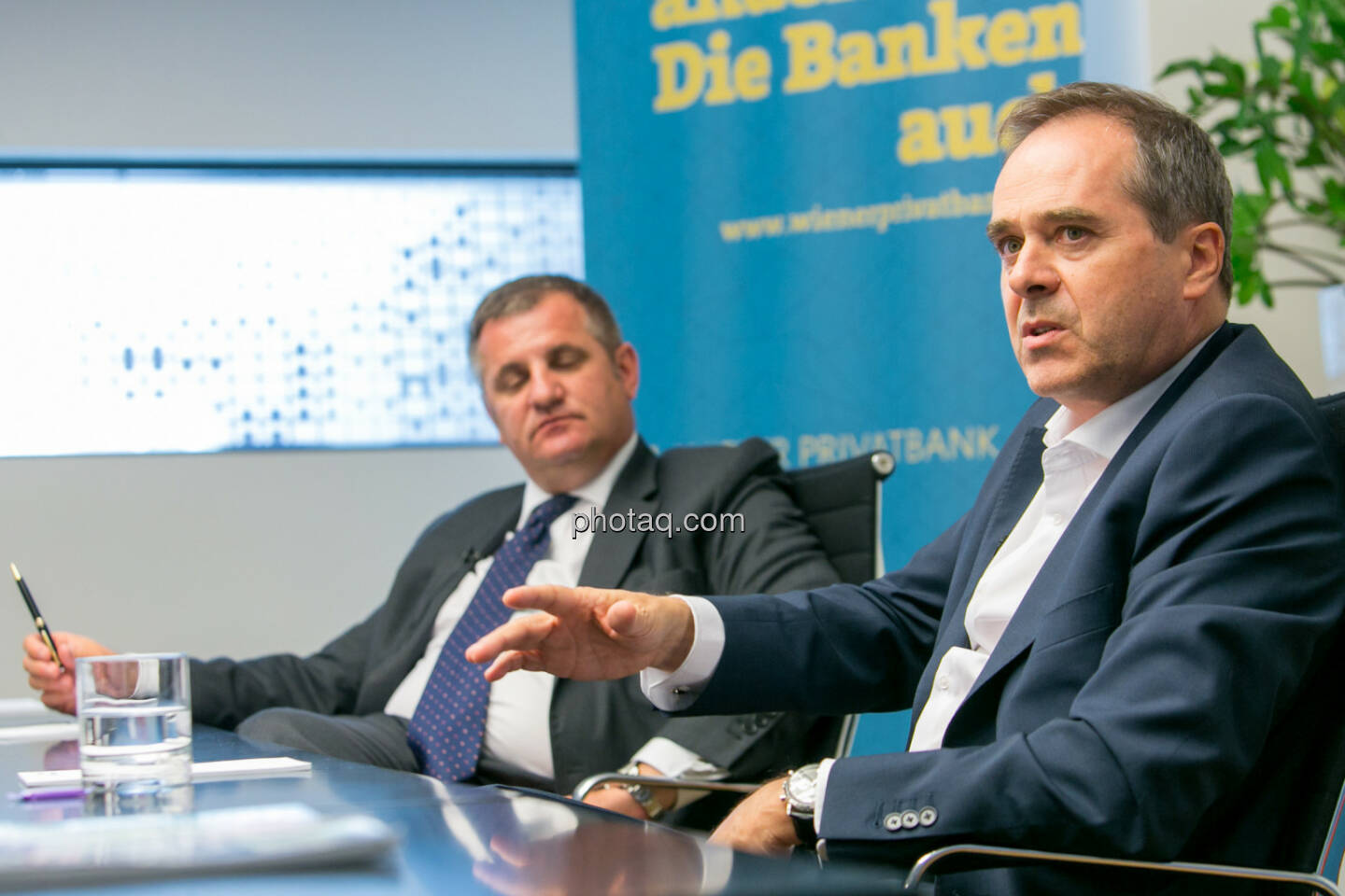 Eduard Berger (Vorstand Wiener Privatbank) - Wolfgang Matejka (CIO Wiener Privatbank und Fondsmanager bzw. Geschäftsführer Matejka & Partner Asset Management) - (Fotocredit: Martina Draper)