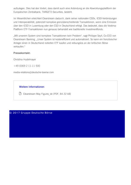 Clearstream: Monatsbericht: ETF-Vermögen, Seite 2/2, komplettes Dokument unter http://boerse-social.com/static/uploads/file_2284_clearstream_monatsbericht_etf-vermogen.pdf (20.06.2017) 