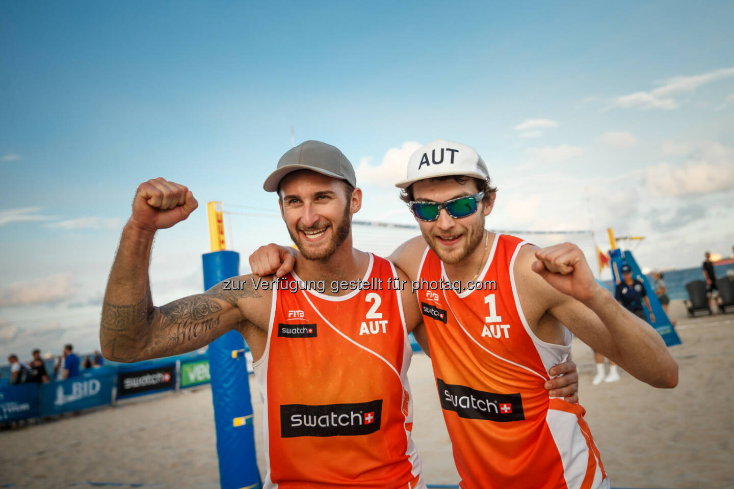 Tobias Winter und Robin Seidl - Beach Majors GmbH: Teilnehmerfeld für die FIVB Beach Volleyball WM 2017 komplett (Fotograf: Martin Steinthaler | tinefoto.com / Fotocredit: Beach Majors GmbH)