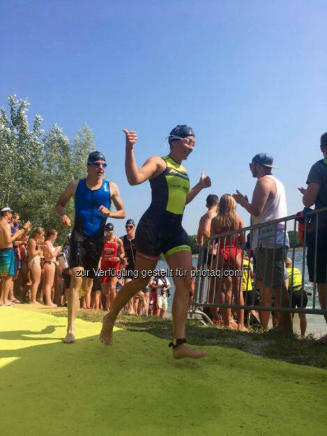 Martina Kaltenreiner: 750m done - auf geht's in Schwimmrunde Nr. 2 :-) © Jaqueline Forster (26.06.2017) 