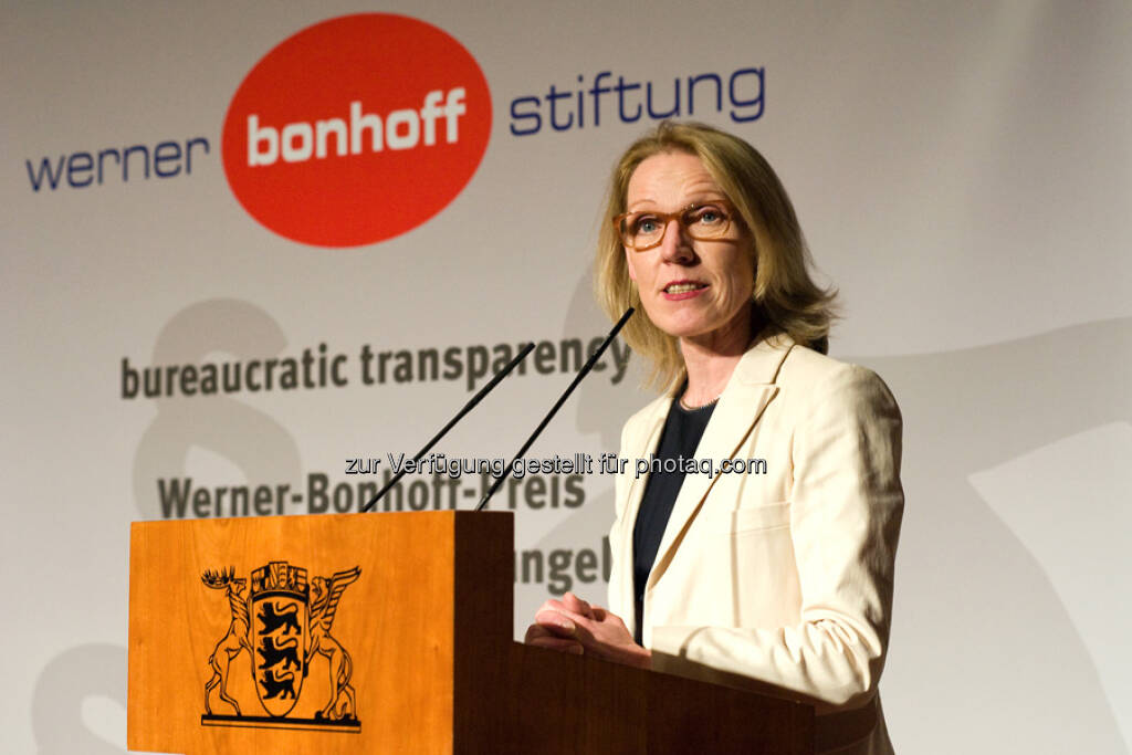 Staatssekretärin  Annette Niederfranke (Laudatorin), © gruendungszuschuss.de (19.05.2013) 