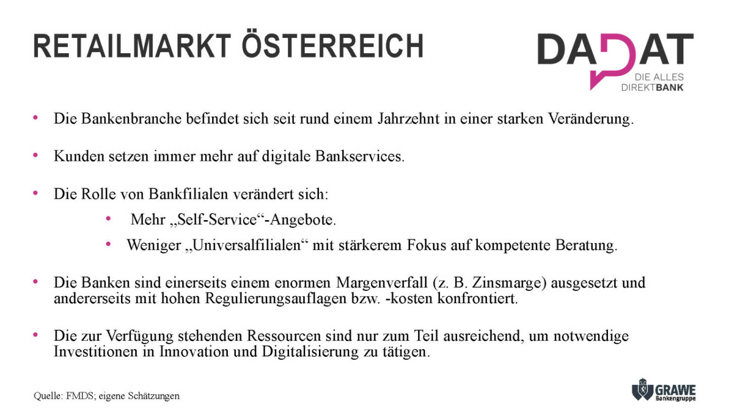 Präsentation dad.at - Retailmarkt Österreich