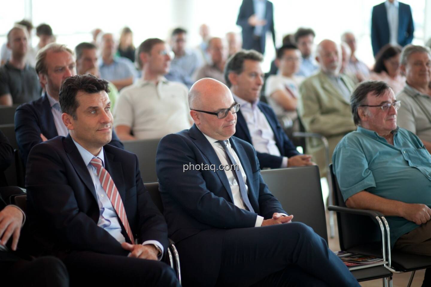 Josko Radeljic (BayWa AG), Ulrich Brockmann (Fielmann AG) plus Gäste der Roadshow