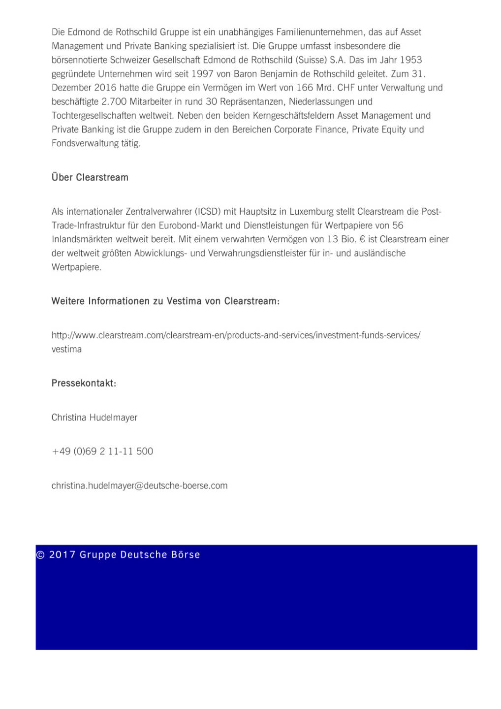 Edmond de Rothschild wählt Clearstream als Partner für Fonds-Geschäft, Seite 2/2, komplettes Dokument unter http://boerse-social.com/static/uploads/file_2295_edmond_de_rothschild_wahlt_clearstream_als_partner_fur_fonds-geschaft.pdf